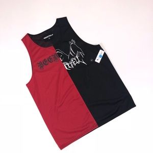 Beentrill red and black tank top